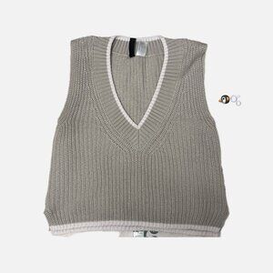 [LIKE NEW!] Cream V-Neck Knitwear Sweater Vest